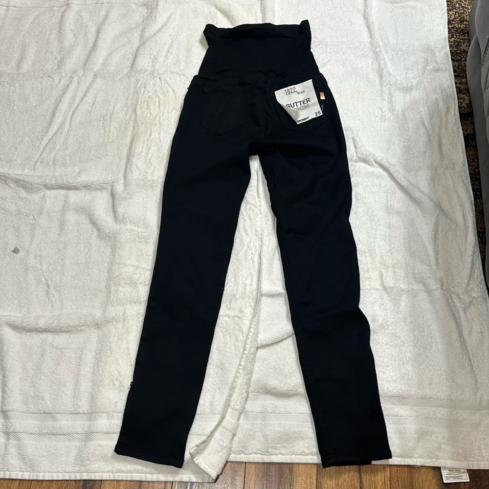 1822 Denim Maternity Black Jeans